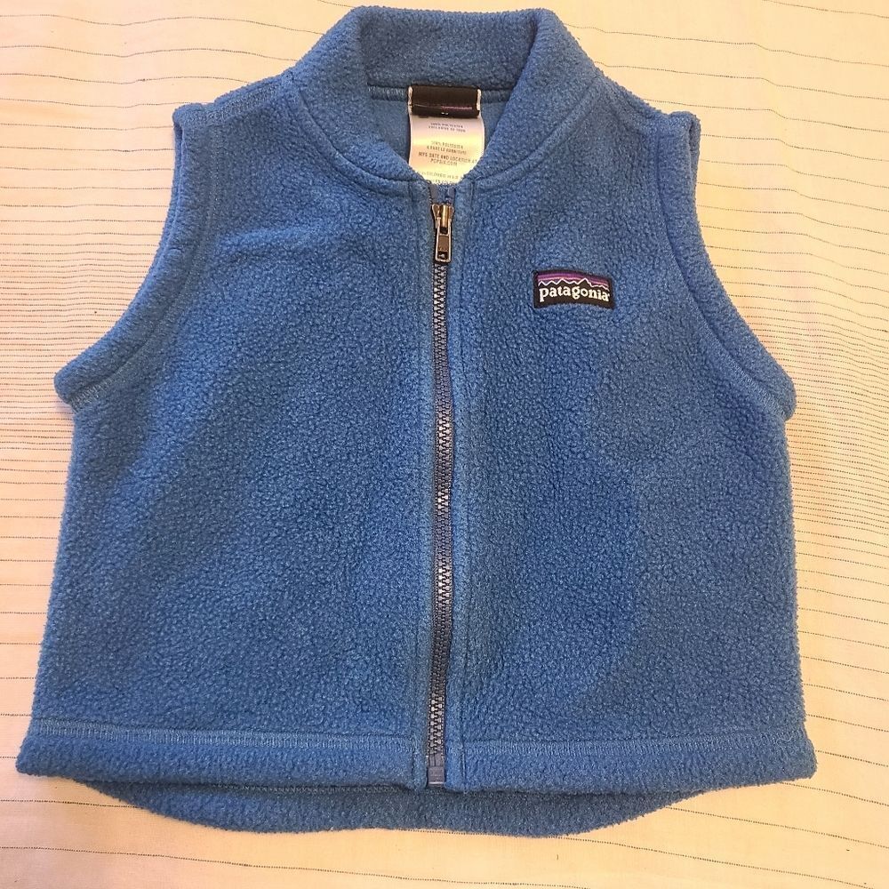 Patagonia Baby Synchilla Vest Blue Size 6 Months